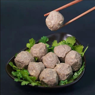 恋食记潮汕手打牛肉丸牛筋丸鱼丸特产肉丸子汕头火锅食材烧烤 潮汕牛筋丸500克