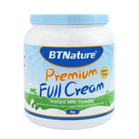 BTNature 贝特恩蓝一号胖子牛奶粉 成人中老年 全脂1kg罐装