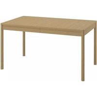 宜家(IKEA)TONSTAD图恩斯塔伸缩餐桌小户型长方形家用 橡木贴面伸缩型餐桌 140/196x85cm