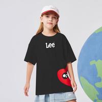 李 Lee【纯棉亲肤】男童女童短袖t恤夏装薄款中大童中性款休闲运动衣服