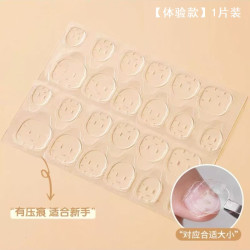 果冻胶美甲贴穿戴甲专用穿戴美甲透明强力指甲贴片儿童甲片超粘黄