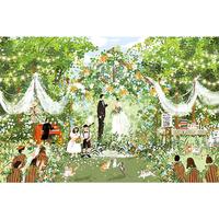 猫的天空之城拼图朱鼓励1000片拼图成年人婚礼进行时结婚