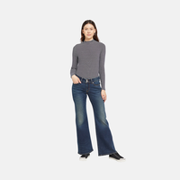 Levi's李维斯25年秋冬女士SUPERLOW FLARE修身喇叭休闲牛仔裤 中蓝 26 (30)