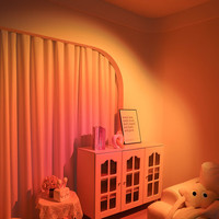 雷士 NVC夕阳红日落灯氛围感玄关过道日不落明装筒射灯吸顶落日余晖氛围灯 【砂黑】9W暖白光-Ra98显指射灯