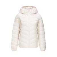 雪中飞 SNOWFLYING【反季清仓】轻薄鹅绒羽绒服女短款品牌冬季薄款轻便连帽外套