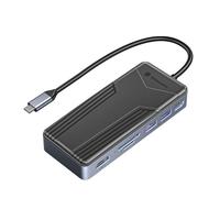 尤达大师 拓展坞typec带网口M2固态硬盘盒扩展坞SATA/NVMe双协议集线器mac电脑usb分线器hdmi