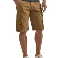 牧马人 WRANGLER Authentics Wrangler 男式优质斜纹工装短裤 Acorn 斜纹布 34英寸