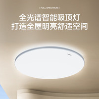 松下 Panasonic 吸顶灯卧室灯全光谱护眼led灯超薄灯具 银色简约款50瓦 HHXQ5160