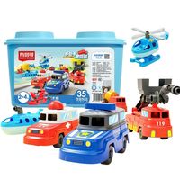 BLOKS 布鲁可积木 海陆空早教积木桶