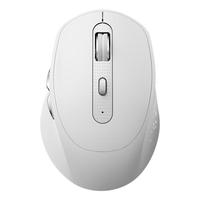 云墨（YUNMO）无线蓝牙鼠标可充电式办公静轻音人体工学笔记本台式电脑ipad通用适用于惠普华硕华为 【无线蓝牙双模+静音按键】经典白