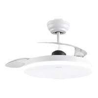 三雄极光风扇灯全光谱LED吊扇灯 电扇灯餐厅客厅家用一体隐形风扇吊灯 风悦36寸52W三叶单色暖白光 风悦36寸 52W 白色 5700K Ra97