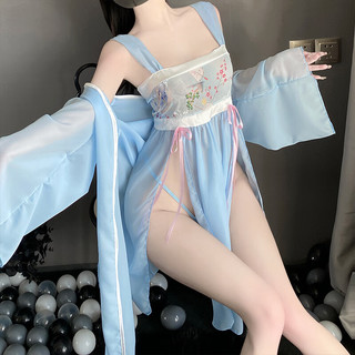 茵恋美情趣内衣女激情古风汉服战袍制服诱惑纯欲调情火辣性感睡衣 图片色 均码
