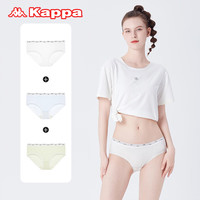 KAPPA卡帕内裤女3条装202540s棉质低腰3A抑菌平角女士内裤 混色12【提花棉KP4K06】 3条 XL