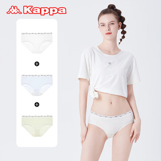 KAPPA卡帕内裤女3条装202540s棉质低腰3A抑菌平角女士内裤 混色12【提花棉KP4K06】 3条 XL