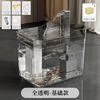 猫橘狗 猫咪饮水机过滤循环流动活水狗狗水碗多槽自动宠物饮水器 透明-基础