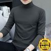 男士长袖高领打底衫秋冬加绒加厚保暖休闲上衣
