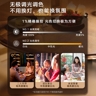美的 风扇灯一体吸顶灯 42寸双层满天星 60W照明 LED吊灯