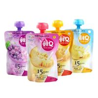 蜡笔小新 可吸果冻 150g*1袋 香桔味 0脂肪 15%果汁添加 休闲小零食