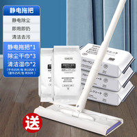 inWEJIA inWE·JIA 静电除尘拖把 家用一拖净 3包干巾+2包湿巾