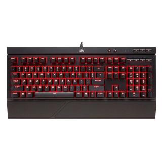 USCORSAIR 美商海盗船 K68 104键 有线机械键盘 黑色 Cherry红轴 单光