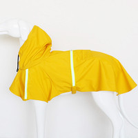 尛宝 宠物狗狗雨衣防水服中型大型犬金毛萨摩柴犬雨天衣服两脚防水雨披 黄色雨衣 3XL