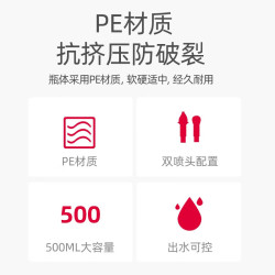 维德 洗鼻器儿童成人生理盐水手动洗鼻腔清洗器鼻炎喷剂   500ml+洗鼻盐60袋+双洗鼻头