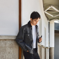 Levi's 李维斯 24秋季男士宽松休闲帅气复古牛仔夹克外套 灰色 002I4-0000 L