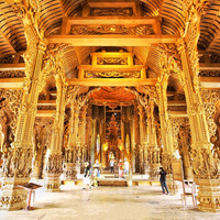 [真理寺-大门票]泰趣旅行 芭提雅真理寺门票 成人票