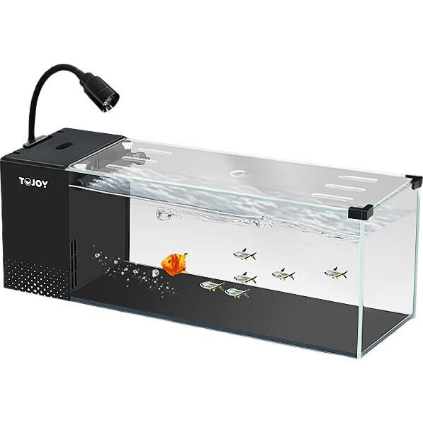 爬将军 生态溪流鱼缸一体缸免换水自循环一体缸鱼缸桌面客厅卧室玄关鱼缸 50溪流缸