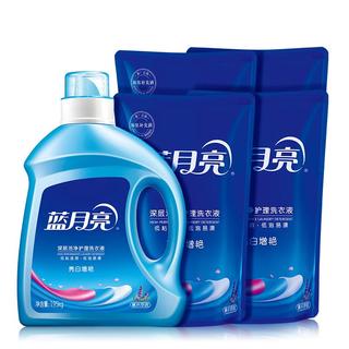 Bluemoon 蓝月亮 亮白增艳洗衣液 1.95kg+500g*4袋 薰衣草香