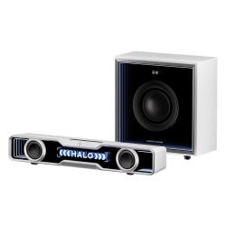 漫步者 Halo Soundbar Max 蓝牙5.4 低音炮电脑音响 破晓白
