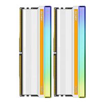GLOWAY 光威 神策RGB系列 DDR5 6400MHz RGB 台式机内存 灯条 皓月白 32GB 16GBx2 海力士A-die CL32
