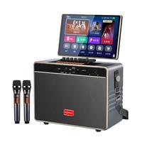 康佳(KONKA)KS11 家庭KTV音响套装户外广场舞音响带显示屏家用麦克风唱歌电视K歌卡拉ok音箱话筒点歌机一体机 KS11-12吋触屏网络版+双话筒