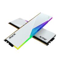 ADATA 威刚 XPG系列 龙耀LANCER DDR5 6400MHz RGB 台式机内存 灯条 白色 32GB 16GBx2