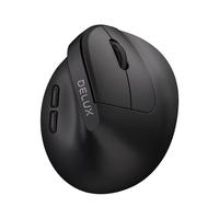 多彩M618Air无线蓝牙双模鼠标人体工学办公家用轻量化垂直鼠标usb M618Air GX经典黑（无线2.4g）电池版