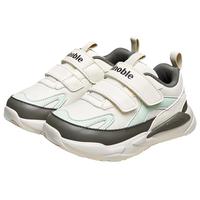 基诺浦学步鞋18个月-8岁2024秋季男女透气机能鞋复古童鞋GY1627象牙白