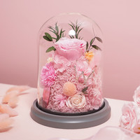 Para Ella 康乃馨永生花生日礼物女高级实用摆件送老婆妈妈教师七夕情人节