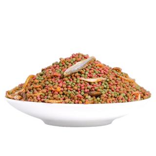 半紫半红 龟粮巴西龟乌龟草龟通用饲料上浮型颗粒日用粮虾干鱼干猪鼻龟龟食 六合一龟粮220ml桶装 中颗