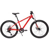DECATHLON 迪卡侬 自行车儿童自行车青少年山地车碟刹8速24寸越野自行车红- 4740868