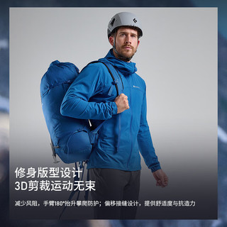 MONTANE盟泰恩TENACITY NANO系列超轻防风软壳 高弹耐磨防泼水皮肤软壳男 午夜灰（连帽） L
