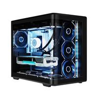 酷冷至尊（CoolerMaster）elite 神殿600 黑色 ATX海景房机箱  一体曲面玻璃 无立柱/支持360水冷/Type-c 