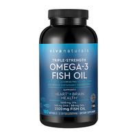 Viva Naturals Omega-3深海鱼油软胶囊 180粒