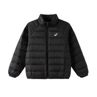 asics亚瑟士童装25年冬季男女童三防立领羽绒服轻量保暖运动百搭 黑色 130