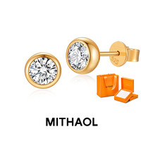 MITHAOL KUSC MITHAOL 明星同款泡泡耳钉 香槟金色 M7049-1-D