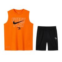 NIKE3BRAND 耐克男童背心+短裤2件套25夏季网眼速干吸汗儿童运动套装