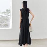 【莱赛尔亚麻】2025夏装欧若风度假背心裙女式无袖连衣裙