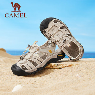 骆驼（CAMEL）夏季新款休闲凉鞋户外沙滩镂空透气免系情侣鞋 G14M307627