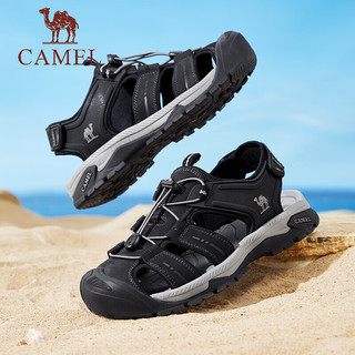 骆驼（CAMEL）夏季新款休闲凉鞋户外沙滩镂空透气免系情侣鞋 G14M307627
