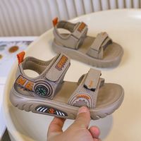 点赞熊 儿童凉鞋夏新款男童休闲运动露趾透气软底小学生轻便旅游沙滩鞋子