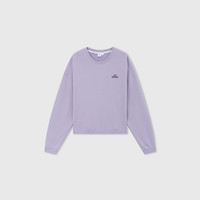 Gap女装字母logo长袖卫衣简约百搭女友T上衣640250 淡紫色 175/92A(XL) 亚洲尺码